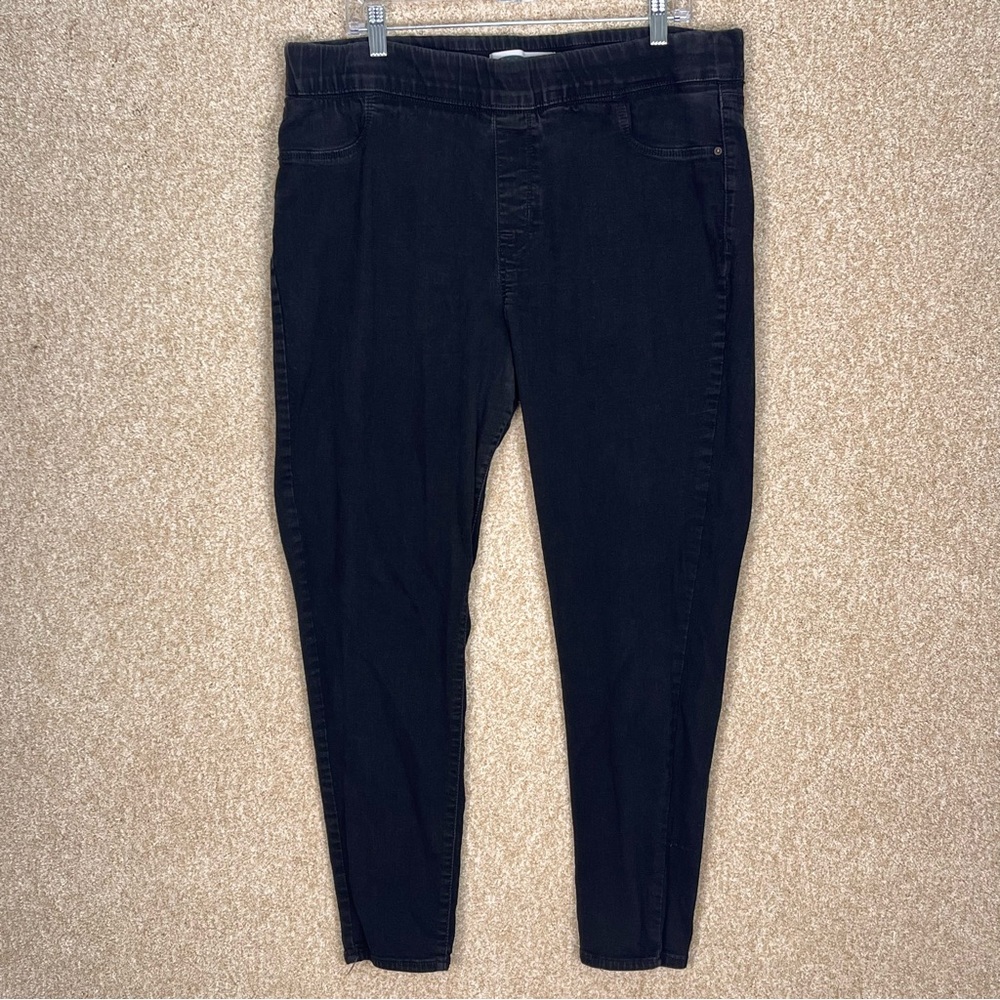 Imperfect Old Navy rockstar Jeggings size 20 faded black stretchy cotton blend